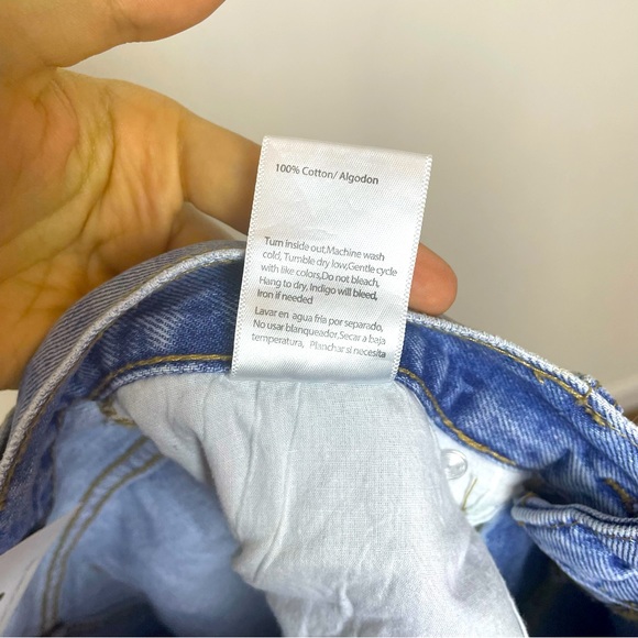 Insane Gene NWT Women’s High Waist Slim Tapered Blue Jeans Distressed Size 7 Y2K - Picture 12 of 13